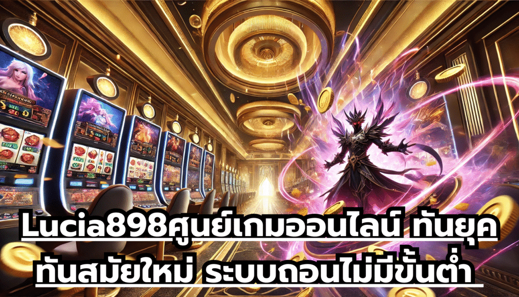 Lucia898ศูนย์เกมออนไลน์ ทันยุค ทันสมัยใหม่ ระบบถอนไม่มีขั้นต่ำ เกมสล็อต ลงทุนง่าย ไม่มีโกง